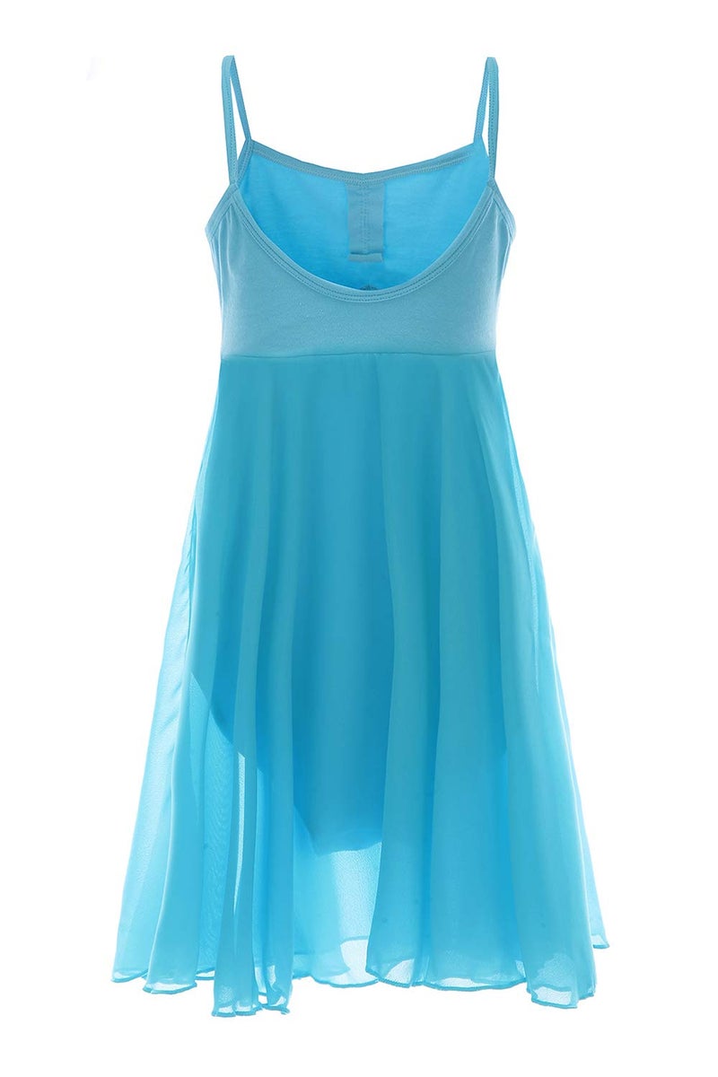 ORIDOOR Girls' Camisole Leotard Ballet Dance Dress Ballerina Costumes (Blue, Tag 140 - Age 8-9) â€¦ - Image 2